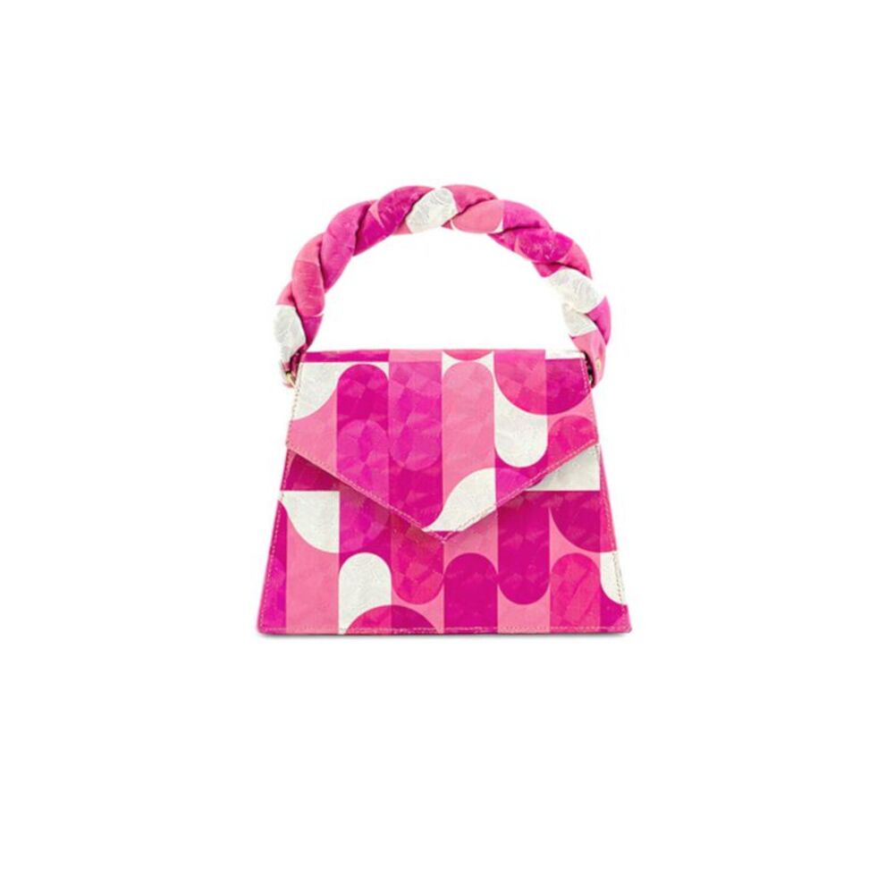 ANIMA IRIS Women's Pink Pink Picasso Zaza Grande Single Handbag Purse